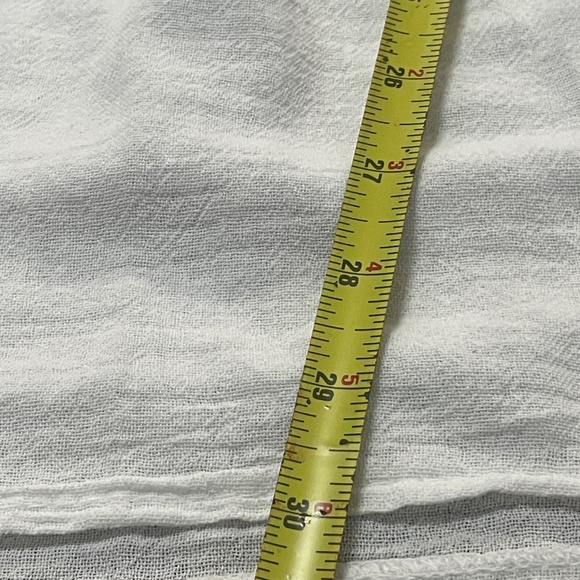 Seaspice Resort Wear Boho Fairy White V-Neck Tunic Top with Lace Medium - Picture 6 of 8